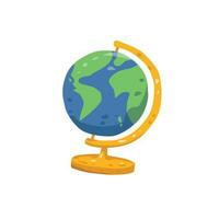 Globe cartoon vector illustration