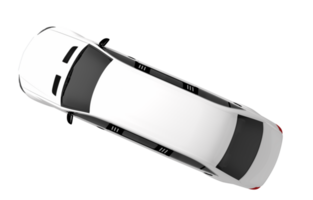 White Limousine Top View png