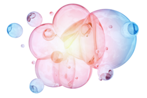 kleurrijk bubbels PNG