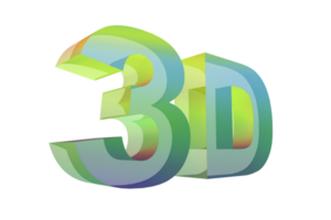 Colorful 3D Glassy png