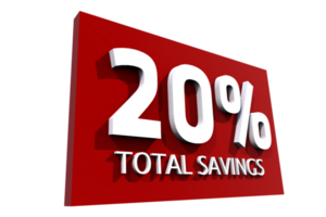 20 por ciento ahorro png