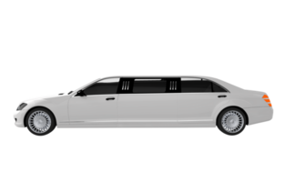 White Limo Side View png