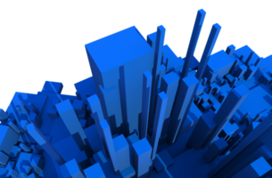 Blue 3D Blocks png