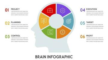 Business concept 6 options or steps vector