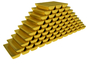 Gold Bars Stock Pile png