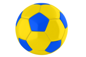 gulblå fotboll boll png