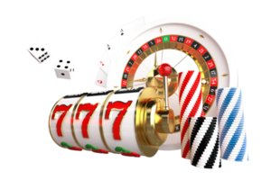 3d weergegeven casino spellen voorwerpen png