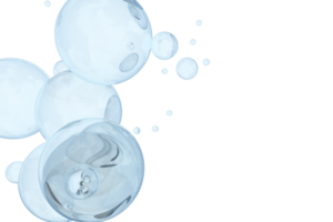 blauw glazig bubbels PNG grafisch