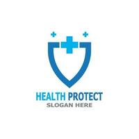 Health care protect medicine  logo vector template