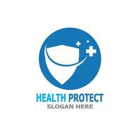 Health care protect medicine  logo vector template