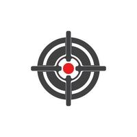 Target icon and symbol vector template