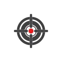 Target icon and symbol vector template