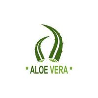 áloe vera logo ilustración modelo diseño vector