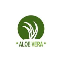 áloe vera logo ilustración modelo diseño vector