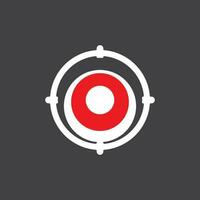 Target icon and symbol vector template