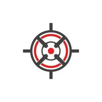 Target icon and symbol vector template