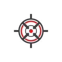 Target icon and symbol vector template