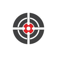 Target icon and symbol vector template