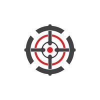 Target icon and symbol vector template