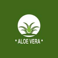 Aloe vera logo illustration template design vector