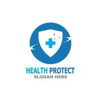 Health care protect medicine  logo vector template