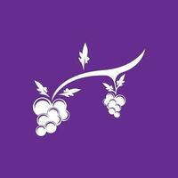 Modern Fruit Grape Logo Template vector