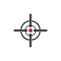 Target icon and symbol vector template