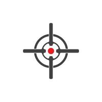 Target icon and symbol vector template