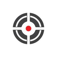 Target icon and symbol vector template