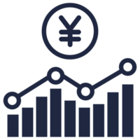 yen moneda japonés gráfico dinero elemento png