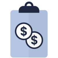 finance and investment flat dollar icon element png