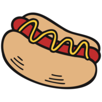 isolate hot dog png