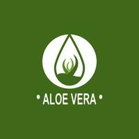 Aloe vera logo illustration template design vector