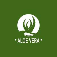 áloe vera logo ilustración modelo diseño vector