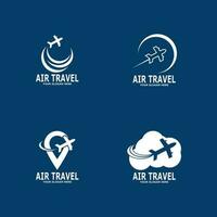 Blue Air Travel Agency Travel Logo Template vector