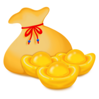 Money gold coin on bank png