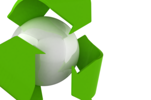 3d Recycling Zeichen png Objekt