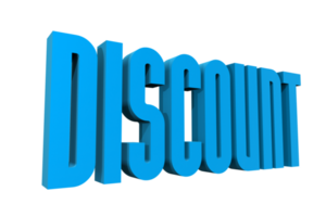 Blue Discount PNG Object