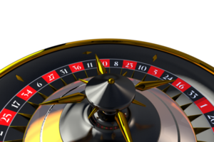 PNG Casino Roulette Wheel Closeup 3D Graphic