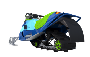 Colorful Snowmobile PNG