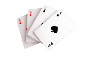 Poker Cards PNG 3D Illustration