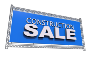 Construction Sale 3D png