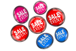 Sale Event Tags PNG Graphic