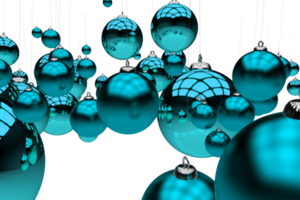 Glassy Blue Ornaments png