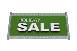 Holiday Sale Green Banner png