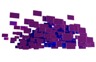 Purper blauw voorwerpen png