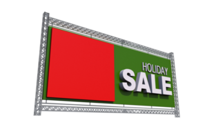 Holiday Sale Display 3D png