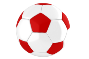 rot-Weiss Fußball Ball png