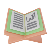 3d icon islamic object eid illustration concept icon render png