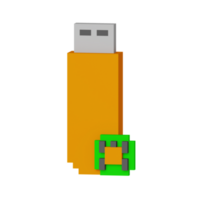 3d icône USB cyber Sécurité illustration concept icône rendre png